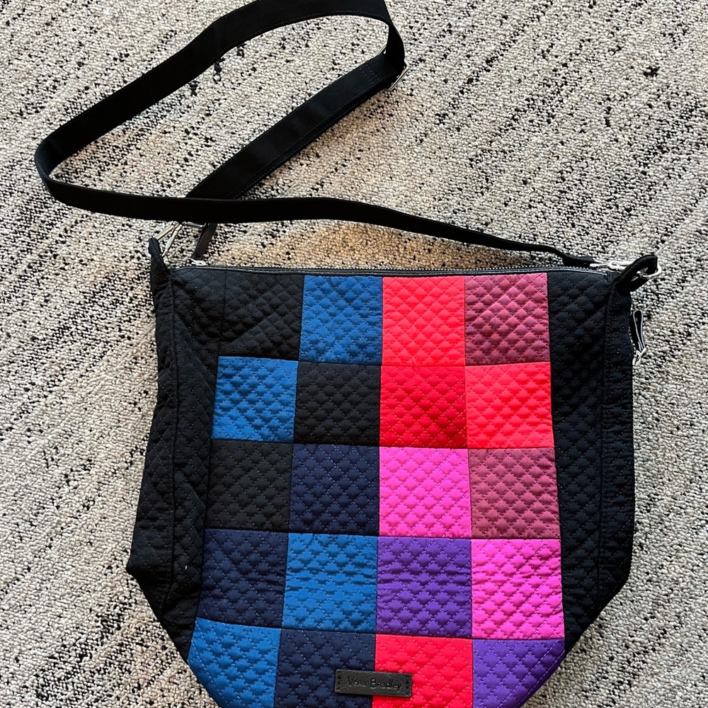 Colorful Vera Bradley Carson Hobo Crossbody Bag